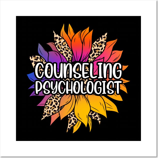 Counseling Psychologist Sunflower Wall Art by White Martian